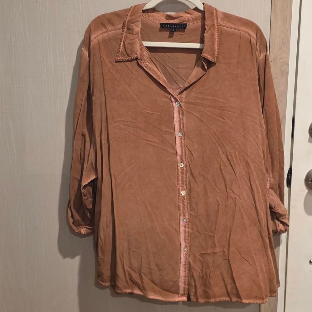 Jane-and-delancey Women's Khaki and Pink Blouse